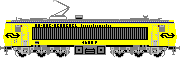 HENSCHEL-BBC Drehstrohmversuchslok 1600P der NS