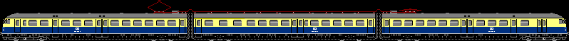 Elektrotriebwagen ET56, 456 der DB ozeanblau/beige