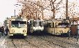 The trams 3813, 2013 and 3105 at Neumarkt North side