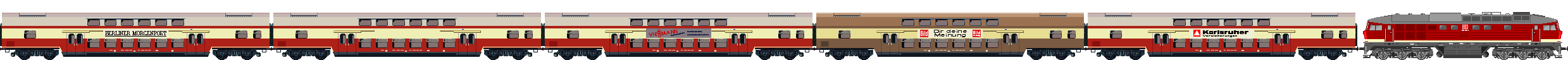 DR double decker coaches DBmu (former DBmtrue)