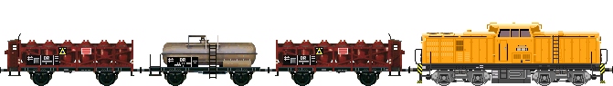 DR Acid Pot Wagon Z 53 and Acid Tank Wagon