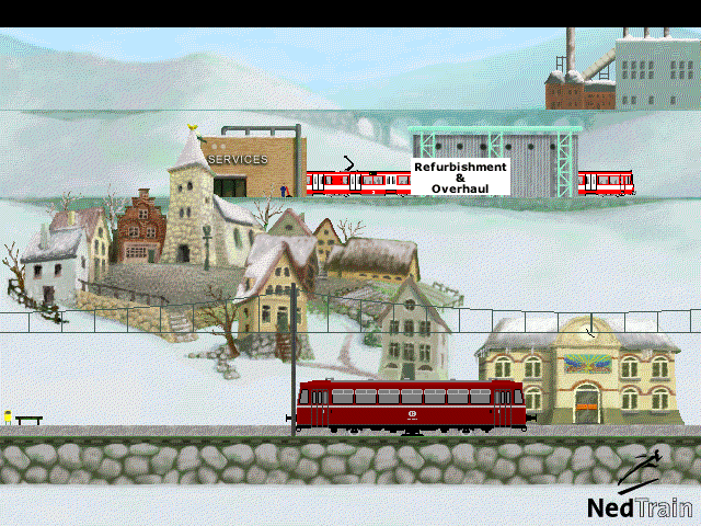 Backgroundpicture for the NedTrain screengamer. Klick it for download (454 KB exe)